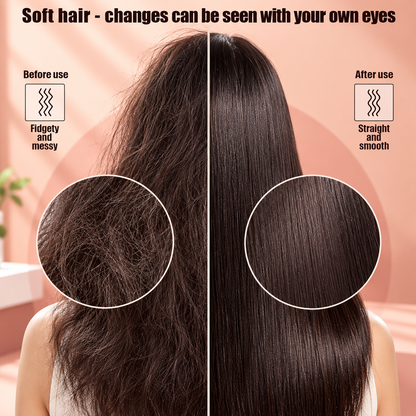 Electric Hair Straightener Ionic Ceramic Brush with Multiple Heat Settings