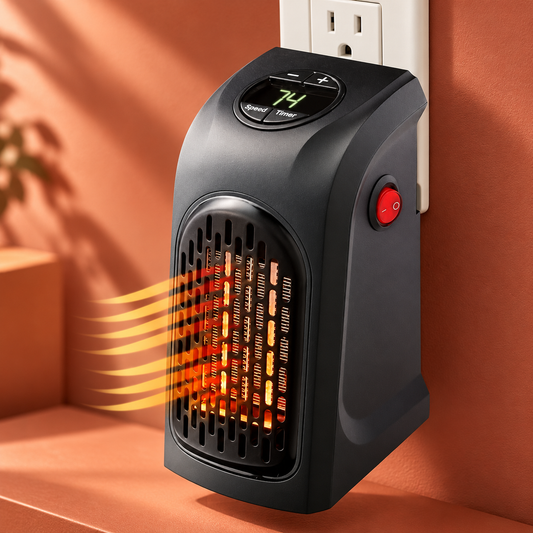Plug-In Mini Room Heater | Portable Electric Heater for Bedroom & Office