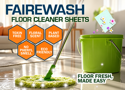 Floor Cleaner Sheets | Dissolvable Multi-Surface Floor Cleaning Sheets | 1 Sheet = 1 Clean