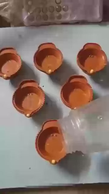 Magic Water-Activated LED Diyas | Flameless Diwali Festive Lights (Pack of 6)